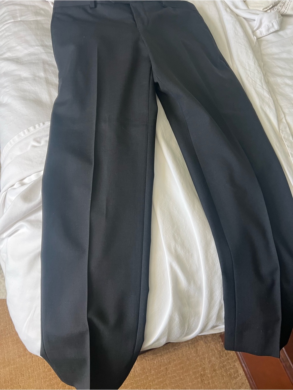 TALLIA Boys Black Wool Blend Dress Pants Size 14R 27W